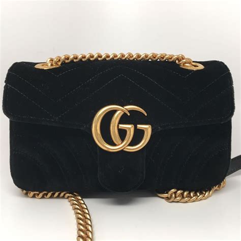 gucci gg marmont leather trimmed quilted velvet bucket bag|Gucci Marmont bag small size.